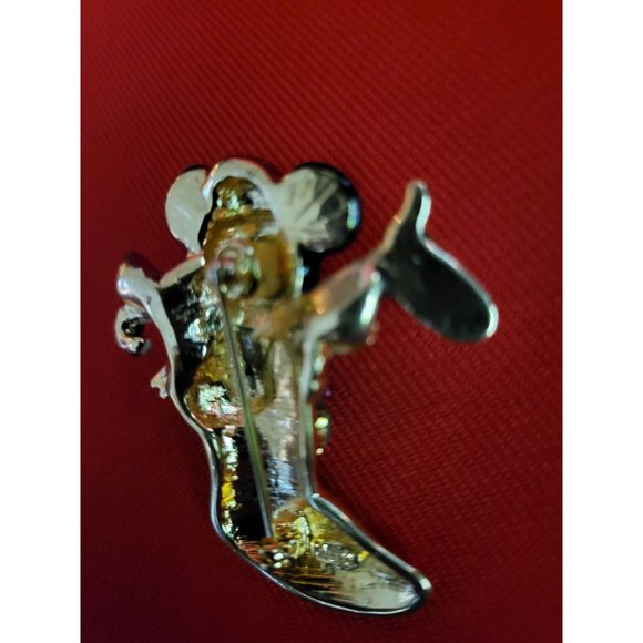 Christmas Mickey Mouse Pin Signed Napier - Picture 5 of 8